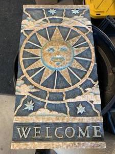 lot 47 image: Wood Welcome Sign 12x24