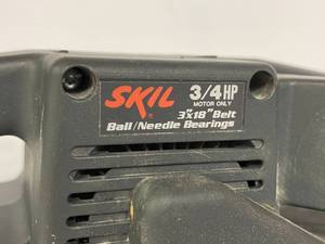 lot 55 image: Skil 34 HP  3x 18 Inch Belt Sander Model 7313