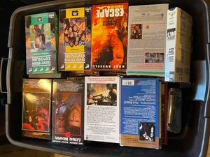 lot 58 image: 4 LARGE Bins of VHS Tapes