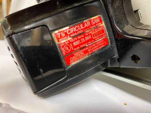lot 65 image: Craftsman 2HP 7.25 Inch Circular Saw Model 315.10940