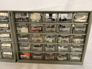 lot 76 image: 2 Hardware Organizers With Assorted Hardware