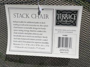 lot 96 image: Terrace Accents Metal Patio Chairs