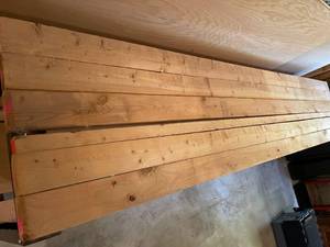 lot 122 image: Workbench With Assorted Lumber