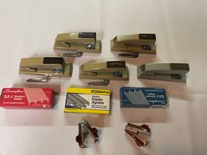 lot 136 image: Staplers, Staples and Removers