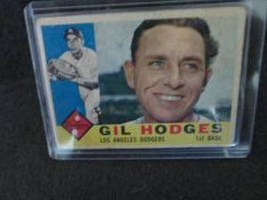 5. 1960 Topps Gil Hodges Card...