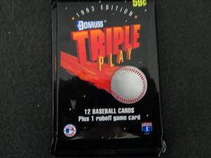 99. 8 1993 Donruss Triple Play Pack...