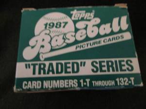 140. 1987 Topps Baseball Traded Set...
