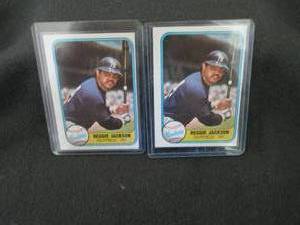 179. 2 1981 Fleer Reggie Jackson Ca...