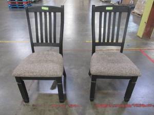 lot 137 image: Signature Design By Ashley Tyler Creek Dining Room Chair (Set of 2), D736-01 - SOME DAMAGE, BOTH CHAIRS (See Photos) Store Displays.