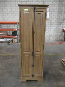 lot 147 image: Clinton 24 in. W Linen Cabinet in Almond Latte, 9785200810 - Store Display.