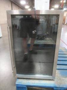 lot 188 image: Frigidaire 4.4 Cu. ft. 126-Can Beverage Center Refrigerator, EFMIS155, Stainless Steel - SLIGHTLY USED SCRATCH AND DENT. - WORKS