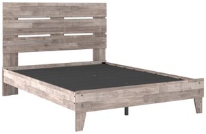 lot 220 image: ASHLEY FURNITURE Neilsville Queen Panel Platform Bed, APK-EB2320QB - NEW