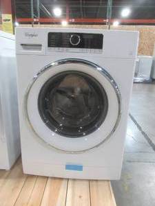 lot 213 image: Whirlpool 2.3 cu. ft. High Efficiency White Front Load Compact Washing Machine, ENERGY STAR, WFW5090JW.