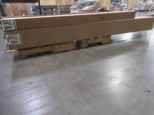 lot 221 image: ASHLEY FURNITURE Neilsville Queen Panel Platform Bed in Multi Gray, APK-EM2120QB - NEW