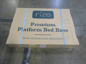 lot 234 image: Ashley Furniture Signature Design - Better than a Boxspring Mattress Riser - Under Bed Storage Space - Full Size - Gray, M91X22 - NEW