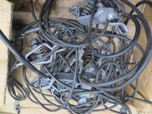 lot 146 image: BOX OF MUELLER ELECTRIC CLIPS WITH CORDS