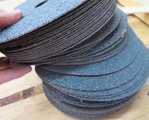 lot 174 image: STACK OF SANDING WHEELS