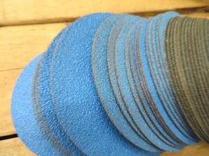 lot 175 image: STACK OF SANDING WHEELS
