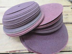 lot 179 image: STACK OF SANDING WHEELS