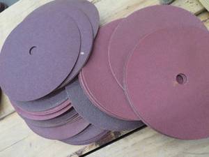 lot 181 image: STACK OF SANDING WHEELS