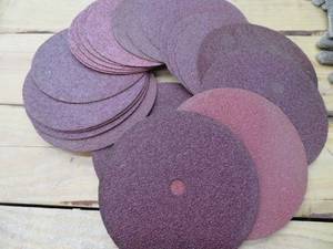lot 182 image: STACK OF SANDING WHEELS