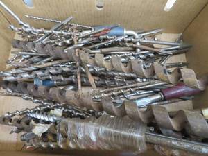 lot 212 image: BOX OF HUGE MISC. DRILL BITS