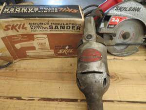 lot 217 image: SKIL DUEL ACTION SANDER & SKIL SAW & VAN DORN HEAVY DUTY VALVE SEAT GRINDER