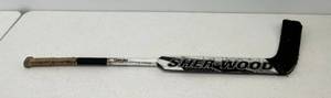 lot 49 image: Used Sher-wood Right Hand Goalie Stick 44