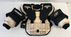 lot 126 image: Used Vaughn Brand Custom Goalie Protective Chest Plate Jr