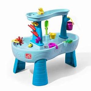 lot 1 image: Step2 Rain Showers Splash Pond Water Table  Kids Water Play Table with 13-Pc Accessory Set