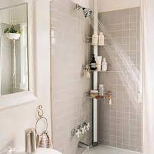 lot 19 image: simplehuman-8ft tension shower caddy
