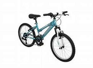 lot 24 image: Huffy Highland 20 Kids Mountain Bike - Aqua BlueWhite