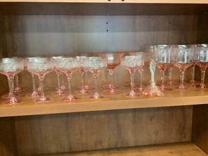 lot 1193 image: Pink Depression Glass