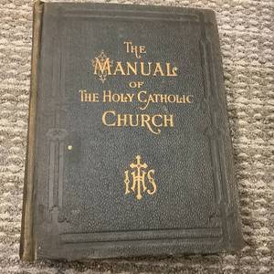 lot 1305 image: Antique The Manual of Thr Holy Catholic Church