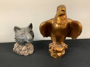 lot 1263 image: Animal Statue Lot
