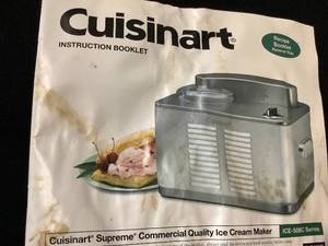lot 1240 image: Cuisinart Ice Cream Maker