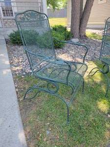 lot 167 image: Coil Spring Chair Pairing