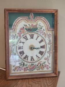 lot 95 image: Unique Needlepoint Clock