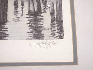 lot 65 image: Black & White Fine Art Print by Greg Jones - Backwater Woodys