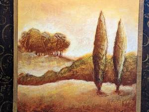 lot 58 image: Large Decorative Landscape Print
