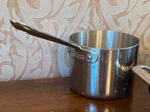 lot 79 image: Two All Clad Saucepans and Steamer Basket