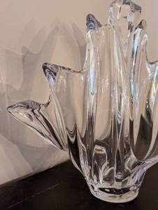 Vannes France Swirled Crystal Bowl