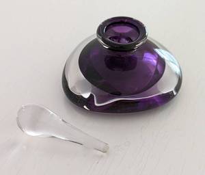 Signed Art Glass Perfume Bottle