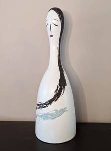 Fun Painted Wood Figural Sculpture