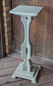 Vintage Painted Wood Pedestal