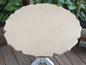 Vintage Round Painted Accent Table