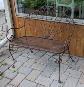 Outdoor Metal Patio Bench