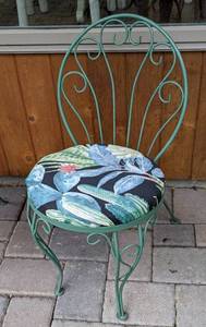 Pair of Metal Patio Bistro Chairs