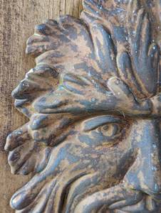 Ceramic Garden Man Face Wall Plaque