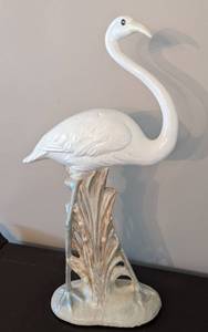 Pair of Ceramic Crane Figurines